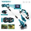 YOFIDRA Motozappa Elettrica Senza Fili, Coltivatore, Scarificatore, Attrezzo per la Lavorazione del Terreno da Giardino, Compatibile con Batteria Makita