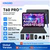 KINGRID T60 PRO Tablet PC Android 15 con Tastiera - 13.4' 24GB + 256GB (2TB TF), 10000mAh, 16MP+8MP, con Mouse Bluetooth, Tastiera Tablet Android