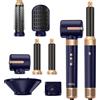 UKLISS Air Styler Pro Asciugacapelli 7 in 1, set di spazzole ad aria calda con arricciatura automatica, volume e lisciatura
