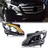 xunder Fari a LED per Mercedes Benz Vito Metris 2016-2023 Coppia con Indicatori di Direzione Sequenziali Proiettore E-Mark Gruppo Luci Anteriori