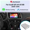 Junsun Interfaccia Decoder Wireless CarPlay Android Auto Junsun per Audi Q5 S5 A4 B8 A5 2009-2015 GPS Bluetooth Airplay Mirror Link