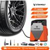 ETENWOLF Compressore d'Aria Senza Fili ETENWOLF S3C - 7800 mAh, Gonfiapneumatici 160 PSI, Ciclo di Lavoro 100% per Auto, Moto, Biciclette e Palloni