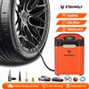 ETENWOLF Nuovo Compressore d'Aria Portatile ETENWOLF ZEPHYR V3 160 PSI Ciclo di Lavoro 100% con Batteria da 7800mAh per Auto/Moto/Bicicletta/Palloni