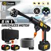 Gisam Idropulitrice Elettrica Senza Spazzole Gisam 200Bar con Pistola a 2 Velocità per Lavaggio Auto e Casa, Compatibile con Batteria Makita 18V