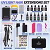 Wikytina Macchina Professionale per Extension Capelli con Luce UV e Rimozione Colla Adesiva, Kit di Styling di Grado Professionale per Parrucchieri