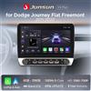 Junsun Autoradio Junsun da 10.1 pollici per Dodge Journey per Fiat Freemont 2011-2020, CarPlay wireless, Android Auto, sistemi intelligenti, schermo touch IPS con pulsanti fisici, DSP, navigazione GPS, WiFi,