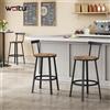 WOLTU 2 PZ/SET Sgabelli da Cucina Sgabelli da Bar con Robusto Telaio in Acciaio Sgabello da Bancone in Stile Industriale per Sala da Pranzo con Isola della Cucina
