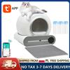 YUNMIAN Lettiera per gatti autopulente intelligente da 65 litri Lettiera chiusa con controllo automatico delle app di grande capacità con sacchetti per la spazzatura per tappetino per lettiera per gatti