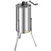 SucceBuy Estrattore di miele Spinner manuale per miele Spinner per tamburo a nido d'ape con coperchio trasparente Supporto regolabile in altezza per l'apicoltura