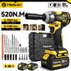 MELLWIN Set Trapano Elettrico Multifunzione Brushless MELLWIN 520N·m 3IN1 con Avvitatore a Impulsi e Cacciavite, Compatibile con Batteria Makita 18V