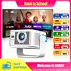 XGODY Proiettore XGODY Gimbal 7 900ANSI 8K 2GB + 16GB Android 14.0 Autofocus Correzione Keystore Beamer Wifi6 BT5.4 Home Theater Esterno