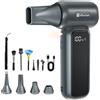 Foursun Ventilatore Turbo Foursun TF100 150000RPM, Soffiatore Elettrico con Motore Brushless a 4 Velocità per Pulizia Auto/PC/Casa/Animali/Esterni