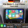 Junsun Autoradio Android 15 da 9 pollici Junsun per Mercedes Benz Classe C Classe CLK W203 W209 S203 A209 2000-2005 Wireless per Apple CarPlay Schermo IPS Stereo Multimedia Video Player Sistemi Intelligenti