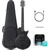 enya Chitarra Elettrica Enya Nova Go Sonic Smart in Fibra di Carbonio con Altoparlante Wireless da 10W, Preset Integrati, Tutto-in-Uno
