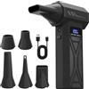 NONE Soffiatore elettrico per polvere, spruzzo d'aria compressa, 200.000 giri/min, per kit di pulizia per auto/PC, aria compressa da 10500 mAh, spolverino ad aria a 4 velocità