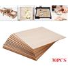 NONE 30 fogli di tiglio spessi 3 mm, bordo 30x30 cm/40x40 cm per decorazioni per la casa fai da te in legno, pannelli quadrati in compensato di legno vuoto per incisione