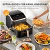 Midea Friggitrice ad Aria Midea XXL 8.5 L - 8-in-1, con Finestra di Visualizzazione, fino a 200°C ° C, senza olio, adatto per lavastoviglie, Nero/oro rosa.