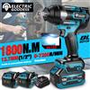 ELECTRIC GODDESS Avvitatore a Impulsi Elettrico Brushless 1800N.M, Chiave per Pneumatici da 1/2 Pollice Senza Fili, Utensile Elettrico per Batteria Makita 18v