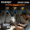 KUAIQU Estrattore di fumi KUAIQU 30W 45W 80W 150W per saldatura, con filtro HEPA H13 a 3 stadi e spugna a carbone attivo, per belle arti, stampanti 3D, stazioni di saldatura PCB, rimozione fumi di flussante,