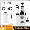 Betuyoo Attrezzo per Sostituzione Olio Freni Auto Manuale 3L, Spurgo Freni di Grande Capacità, Cambio Olio Idraulico per Spurgo Freni