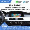 navifly MEKEDE Display multimediale wireless CarPlay Android Auto con touch screen da 8,8 pollici per BMW Serie 3 E90 E91 E92 E93 Serie 5 E60 E61 GPS WIFI BT AirPlay Autolink Radio stereo