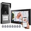 TMEZON Sistema di Videocitofono WiFi Tuya TMEZON a 2 Fili con Telecamera e Schermo Touch da 7 Pollici 1080P, Videocitofono IP Cablato, Sblocco Remoto