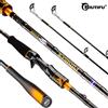 BIUTIFU Canna da Pesca BIUTIFU Spinning e Casting con 2 Punte, 1.8~2.7m, Guide Fuji, 2 Sezioni, Carbonio T1000, per Esche 7-80g, Pesca Rapida di Bass e Luccio