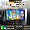 Junsun Autoradio Android 15 Junsun 9'' per Toyota Auris E150 2006-2012, Wireless per Apple CarPlay, Schermo IPS, Stereo Multimediale, Lettore Video, Sistemi Intelligenti per Auto, 2 Din, Unità Principale,