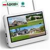 Wonsdar Monitor LCD wireless a 7 pollici a 8 canali, sistema NVR con schermo WIFI, sistema di registrazione per la sicurezza domestica, videosorveglianza iCsee