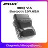 AWESAFE Scanner Auto AWESAFE Mini ELM327 Compatibile Bluetooth 4.0 OBD2 V3, Strumento Diagnostico per Auto, Accessori per DVD Auto