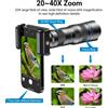 APEXEL Obiettivo Teleobiettivo APEXEL 20-40X per Fotografia, Kit Obiettivo Zoom Lungo per Smartphone e Fotocamere, Ideale per Viaggi, Campeggio e Birdwatching