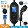 AEVYVKV Caricatore EV Portatile AFEEV 7KW 32A Monofase Tipo 2, Caricabatterie per Auto Elettrica EVSE con Cavo di Ricarica Rapida, Controllo WiFi APP Bluetooth