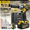 MELLWIN 520N·m Avvitatore a Impulsi Elettrico Brushless 3IN1, Trapano Elettrico Senza Fili, Set di Utensili Elettrici per Batteria Makita 18V