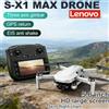 Lenovo Drone GPS Lenovo S-X1 con fotocamera professionale 8K HD, gimbal a tre assi, WIFI, sistema anticollisione, quadricottero brushless, idea regalo.