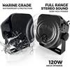 STUDIOFINIX Altoparlanti Impermeabili di Grado Marino da 4'' 120W per Escavatori, Trattori, UTV, RZR, Golf Cart, PWC, RV, Pickup, ATV