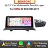 BONROAD Autoradio Bonroad senza fili CarPlay Android Auto, per BMW X3 E83, con Bluetooth, navigazione GPS, schermo touch multimediale