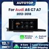 AUTOTOP Autoradio Multimediale Android 14 da 12,3 Pollici con CarPlay Wireless e Android Auto per Audi A6 C7 A7 2012-2018, 4G WIFI BT GPS Navigazione