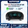 AUTOTOP Cruscotto digitale LCD da 12,3 pollici per VW Golf 6 7 MK7 Passat B6 B8 B7 versione USA con CarPlay wireless e Android Auto.