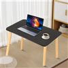 NONE Tavolino da Caffè Giapponese Rettangolare in Legno, Piccolo Tavolino Multifunzione per Divano, 60x40x32cm, Nero/Bianco/Colore Legno