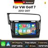 Junsun Autoradio Android Junsun da 9 pollici per VW Volkswagen Golf 7 2013-2017, wireless per Apple CarPlay, schermo touch IPS, stereo multimediale, lettore video, sistemi intelligenti per auto, 2 Din, unità