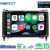 Mopect Autoradio per Mercedes-Benz Sprinter Classe A/B (4 + 64 GB/2 + 32 GB) con Android 15, CarPlay, DAB, Telecamera, Microfono e Radio FM/AM