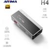 AIYIMA H4 Amplificatore per Cuffie DAC Hi-Fi con Schermo, Amplificatore Audio USB Hi-Res Portatile ES9039Q2M, Jack Bilanciato 4.4mm/3.5mm