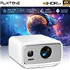 FlixTone Proiettore Flixtone D10S Supporta 4K HDR10+ 4000ANSI con Auto Focus e Correzione Trapezoidale, Proiettore per Home Theater Video Android 15 Smart TV