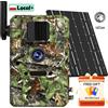 Wonsdar Fotocamera da Sentiero 4G LTE a Energia Solare con Rilevamento PIR di Animali e Persone, Telecamera Mimetica con Visione Notturna Intelligente per Monitoraggio Esterno Ucon