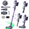 Homore P15C 650W 80KPA Potente Aspirapolvere Senza Fili Portatile con Display LED, 4 Modalità di Aspirazione, Funzione Autoportante