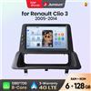 Junsun Autoradio Junsun da 7 pollici per Renault Clio 3 2005-2014 CarPlay Android Auto FM RDS DSP BT GPS Navi SWC HD IPS Touch Screen Plug & Play Lettore multimediale con chiamata in vivavoce Unità