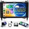 Mopect Autoradio DAB+ per Mercedes Benz W169 W245 B200 W906 Sprinter W639 Vito con CarPlay wireless, Android Auto, 2din, DVD, DVR