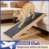 Vacclo Rampa per Animali Domestici in Legno Regolabile in Altezza per Auto/Camion - Scala Pieghevole per Cani per Accesso a Divano/Letto - Scala di Sicurezza Antiscivolo per Gatti