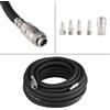 NONE Tubo flessibile per aria compressa in gomma da 15 m con kit di accessori per compressore da 5 pezzi Kit tubo per aria compressa