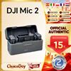 DJI Microfono Wireless DJI Mic 2 con Cancellazione Intelligente del Rumore, Registrazione Interna a 32-bit Float, Suono Ottimizzato, Portata di 250m